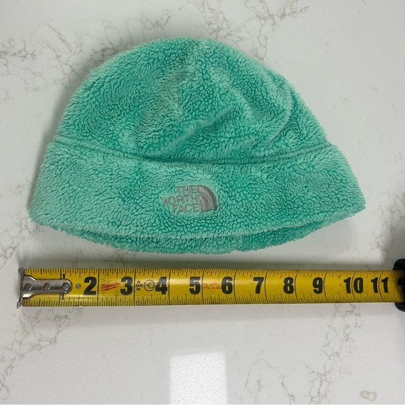 North Face Fuzzy Cap Youth Medium Mint Green - Picture 4 of 4